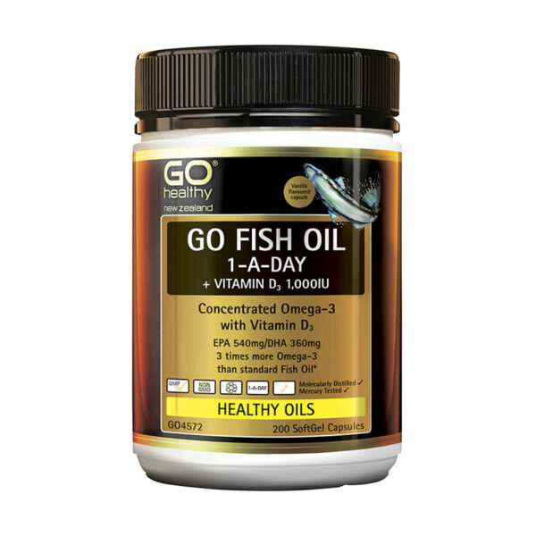GO HEALTHY FISH OIL 1 A DAY 200CAPS